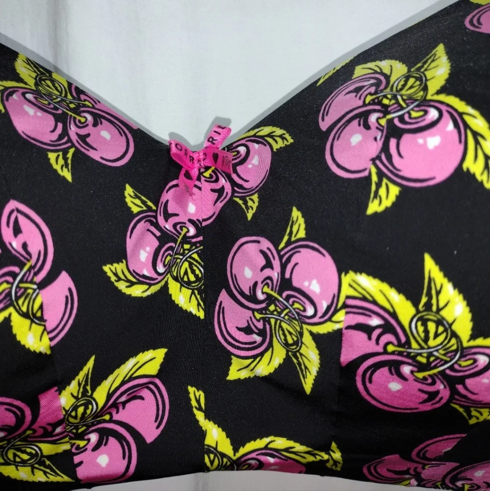 Torrid & Betsey Johnson Cherries Bra Size 38C